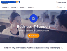 Tablet Screenshot of emergingit.com.au